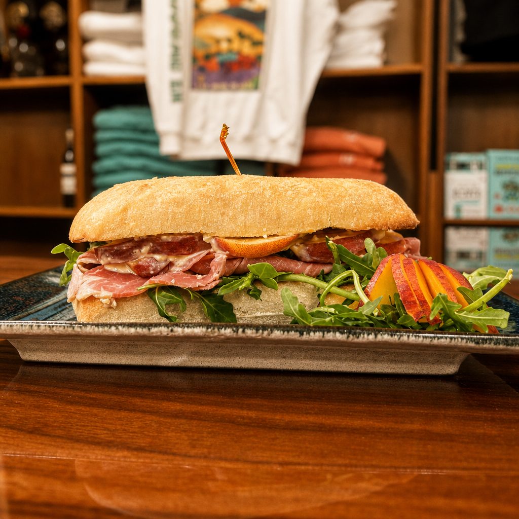 Sandwich Special - Rosemary Peach Summer Stack.