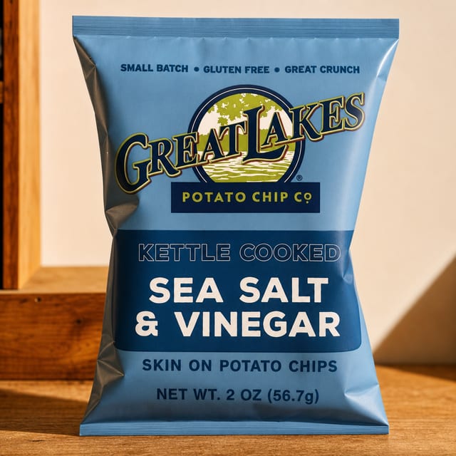 Great Lakes Bold Salt & Vinegar Chips.